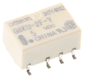 Przekaźnik sygnału, 5V dc, 1 A, DPDT, montaż SMD, Omron