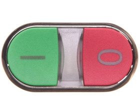 Napęd przycisku podwójnego 22mm zielony /I/ i czerwony /O/ metalowy IP69k Sirius ACT 3SU1050-3AB42-0AK0