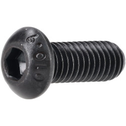R-TECH 337381 M6 X 16 Hex Socket Button Screws Steel Black - Pack Of 100