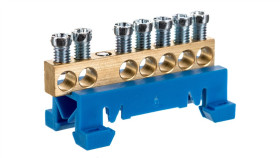 N7 Kolor Niebieski 7X16mm2 Listwa Zaciskowa Neutralna Mad0007n15