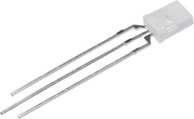 LED, THT, rectangular, yellow/green, 590 nm, 45 to 90 mcd, 120°, 259YGM1G-C-1B