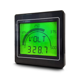 Cyfrowy panelowy miernik wielofunkcyjny, APM-MAX Moc, Napięcie, Częstotliwość, Aktualne Trumeter 68 mm 68 mm LCD