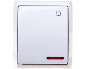 FALA Przycisk hermetyczny /dzwonek/ IP44 z podświetleniem biały ŁNH-6HS/00