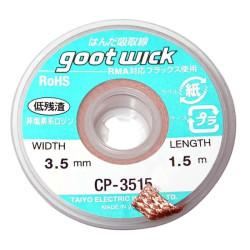 Taśma rozlutownicza plecionka do cyny 3.5mm x 1.5m