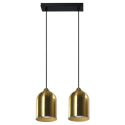 Metalowa lampa wisząca Nilo złota 2xGU10 Light Prestige