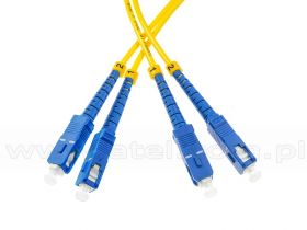 Patchcord światłowodowy SM SC/UPC-SC/UPC, 9/125, dupleks, G652D, 2m
