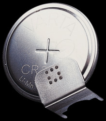 Lithium button cell battery, 220 mAh, PCB assembly, horizontal