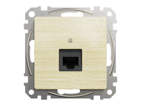 SEDNA DESIGN & ELEMENTS Gniazdo komputerowe RJ45 kat.6 UTP brzoza SDD180461 SCHNEIDER ELECTRIC