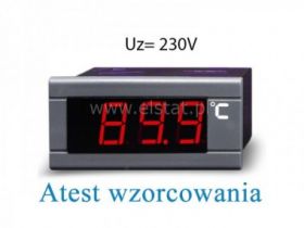 Termometr LED wzorcowany -30 +110stC, 230VAC