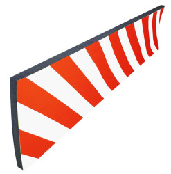 Zabezpieczenie ściany Red, White długość 1000mm Viso Pianka NBR