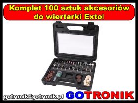 Komplet 100 sztuk akcesoriów do wiertarki Extol