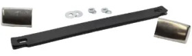 Handle, straight, steel, (L x W x H) 216 x 20 x 5 mm, black, 1427J