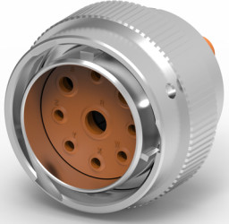 Socket, 9 pole, straight, natural, HD36-24-9PN