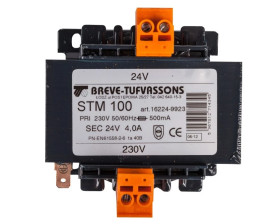Transformator 1-fazowy bezpieczeństwa STM 100 230/ 24V 4,1A 100VA, Ta 40, 16224-9923