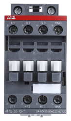 Stycznik 24 V AC/DC ABB styki: 3 5.5 kW 28 A 3NO Szyna DIN Śruba 1SBL157001R1110 AF12-30-10-11