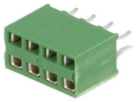 Złącze kołkowe HV-100 żeńskie 8-pin proste 2,54mm THT 2x4 215307-4