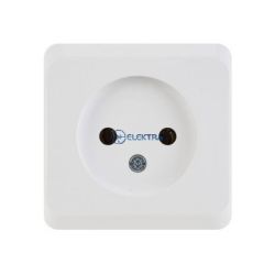 Gniazdo pojedyncze natynkowe bez uziemienia PRIMA białe WDE001000