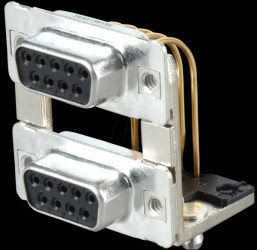 164A19919X D-SUB, dual port, socket-socket, 2x 9-pin