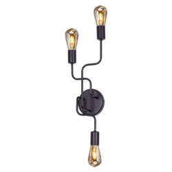 Kinkiet ścienny minimalistyczny SKADI czarny na E27, góra-dół K-3896 Kaja Lighting