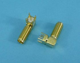 GN.SMA RP DO DRUKU KĄTOWE ZŁOTE 14mm