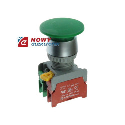 Przełącznik EB221O/CG monostab. 2tory zielony grzybek przycisk.