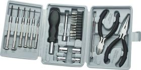 Zestaw 25 narzÄdzi precyzyjnych w walizce Basetech