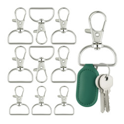 10x Karabińczyk 40mm do Kluczy Breloków Smyczy EDC i Zastosowań Survivalowych