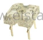 LED SuperFlux; zielona; płaska; jasność do 750mcd