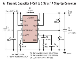 2A, 3MHz Micropower Synchronous Boost Converter