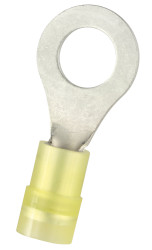 Zacisk oczkowy rozmiar przewodu 6mm² Ø , M8 izolowany średnica wew 8.4mm Żółty RS PRO