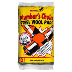 Trollull TRL771210 Plumber's Choice Steel Wool Pads 200g