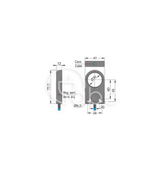 Czujnik indukcyjny z otworem SIA30-NE LC5, SIA000233