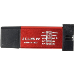 Programator ST-Link V2 do STM32 i STM8 czerwony