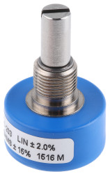 Potencjometr 20kΩ typ Obrotowy Bourns średnica wału 6,35 mm 1W długość wału 22.2mm średnica 22.23mm Montaż panelowy