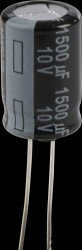 EEUFR1A152 Electrolytic capacitor, radial, 1500 µF, 10 V, 105°C, low ESR