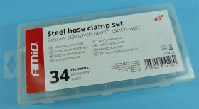 ZESTAW OPASEK ŚLIMAK METAL 16-32mm 34szt