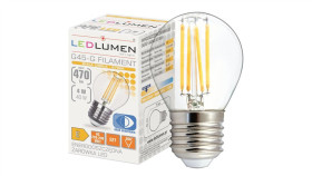 Żarówka Led G45-G E27 230V 4W Filament 470Lm Ww