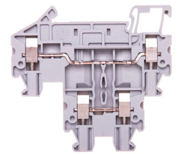 Złączka szynowa 2-piętrowa szara 2,5mm2 szara 24A 500V UTTB 2,5 3044636