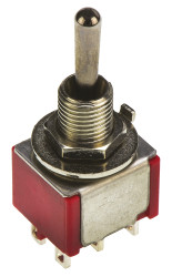 Przełącznik Wł.-wł.-(wł.) średnica wycięcia 6.35mm DP3T TE Connectivity Montaż panelowy długość przełącznika 10.41mm