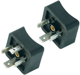 Valve panel plug, DIN shape A, 2 pole + PE, 250 V, 1.0 mm², 43 1717 023 03