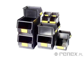 Pojemnik ESD TECOFIX 6D z pregrodą - 95x100x50 mm