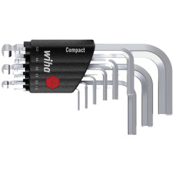 Wiha 40410 369KH9 Compact L-key set in Compact holder Hex Ball End 9pc