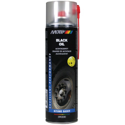 PlastiKote 090300 Pro Black Oil Spray 500ml