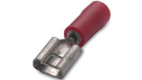 Końcówka Nasuwka Izo.Czer.1.5-6.3/0.8(25Szt)Zak 0.25-1.5Mmm2