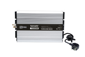 Przetwornica DC-AC 12V dc / 230V ac moc wyjściowa 1500W RS PRO 125A Montaż w obudowie 92
