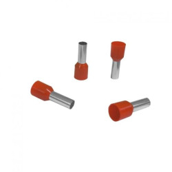 Końcówka tulejkowa izolowana HI 10/12 (100szt.) czerwona DIN