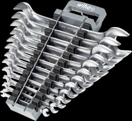 44753 Open-ended spanner set, width 6-32, 13 pieces