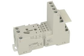 Gniazdo przekaźnika; GZM4; na szynę DIN35; śrubowy na panel; szary; bez obejmy; Relpol; RoHS; Kompatybilne z przekaźnikami: AZ16