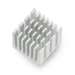 Aluminiowy radiator do Raspberry Pi 3 - 15x15x15mm - wysoki