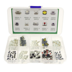 Zestaw przycisków tact switch SMD 250szt